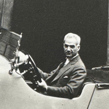 Ralph De Palma Racing Driver in 1928 Mercedes Benz S Car Automobile Photo