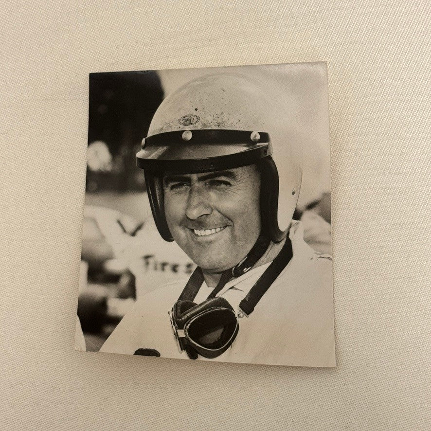Vintage Racing Photo Jack Brabham Driver Repco Photograph Caption Motorsport
