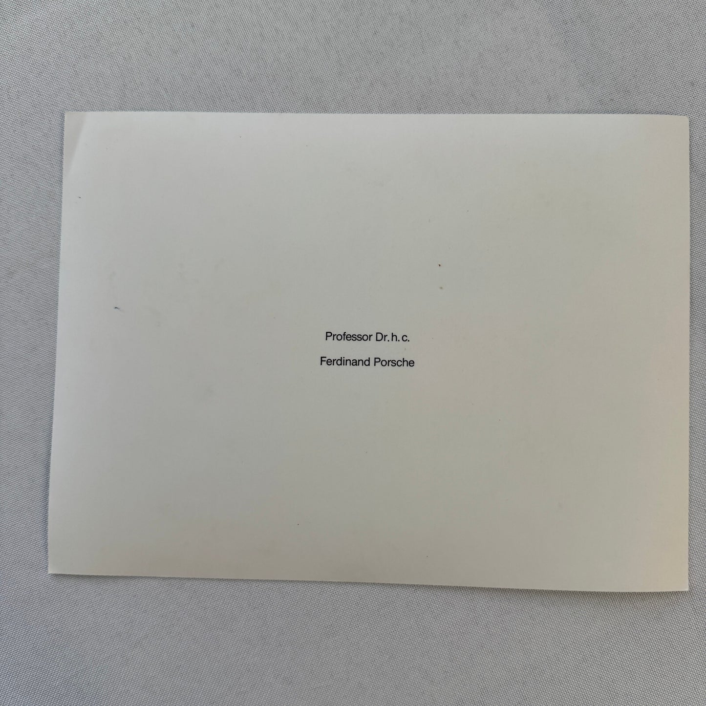 Porsche Factory Press Photo Photograph Porsche 911 356 Dr Ferdinand Porsche