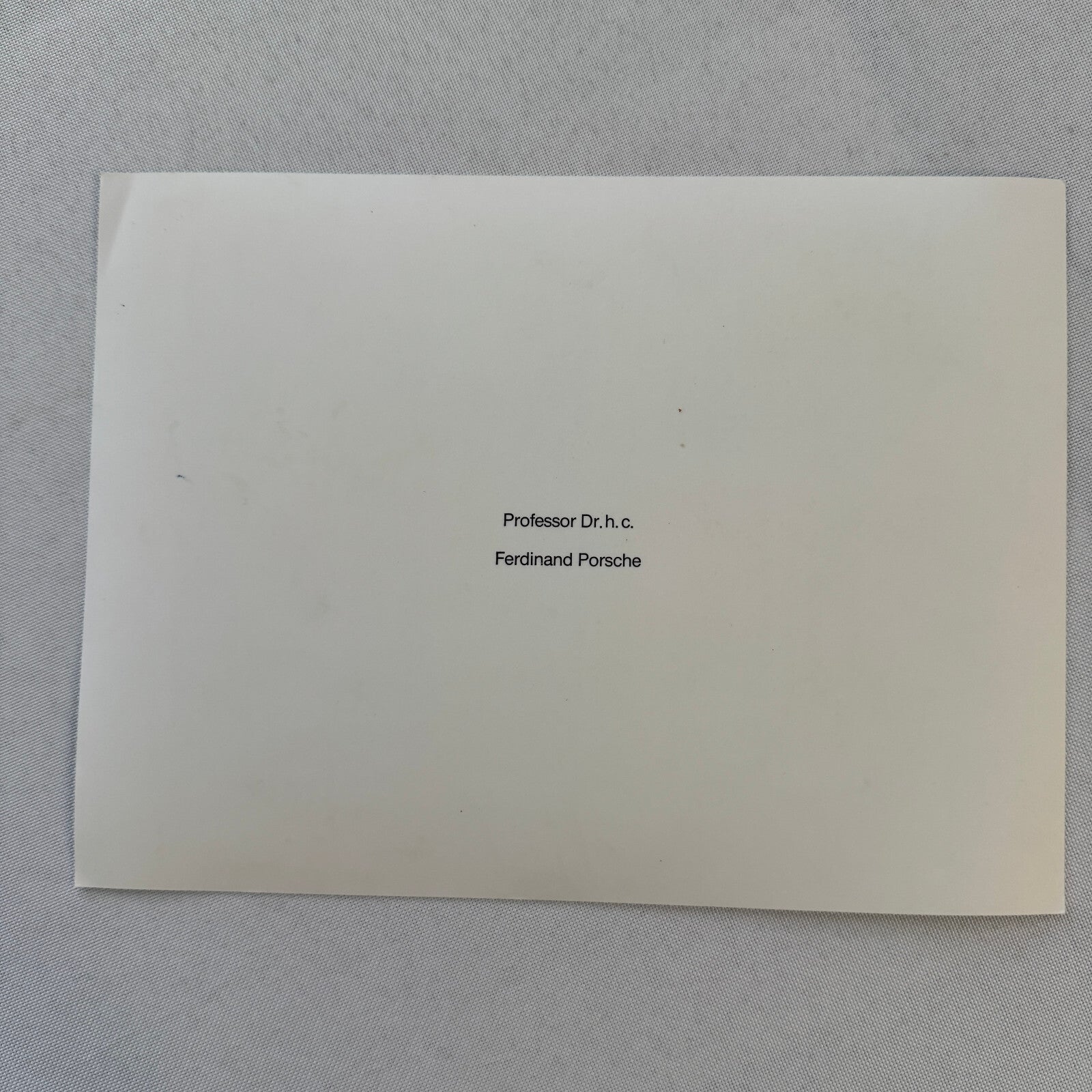 Porsche Factory Press Photo Photograph Porsche 911 356 Dr Ferdinand Porsche