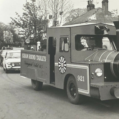 Vintage Photograph Photo Truck Shaped Like a Train in Parade - UK England 
