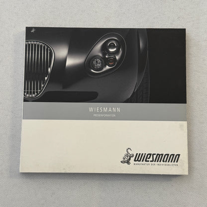 Wiesmann Sports Car Press Kit Photo CD Lot 2x