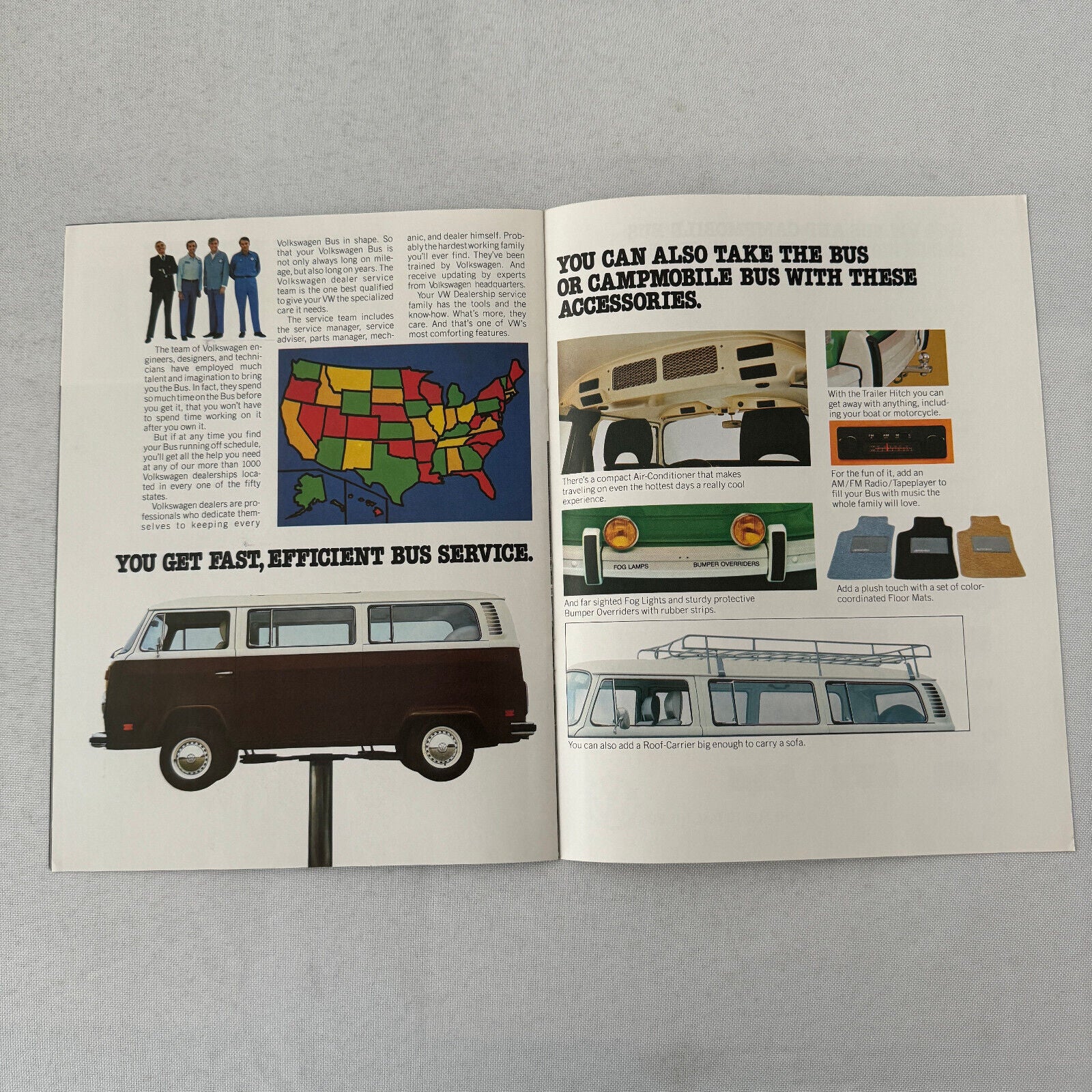 1978 Volkswagen Bus Sales Brochure Catalog Advertising VW Camper Van