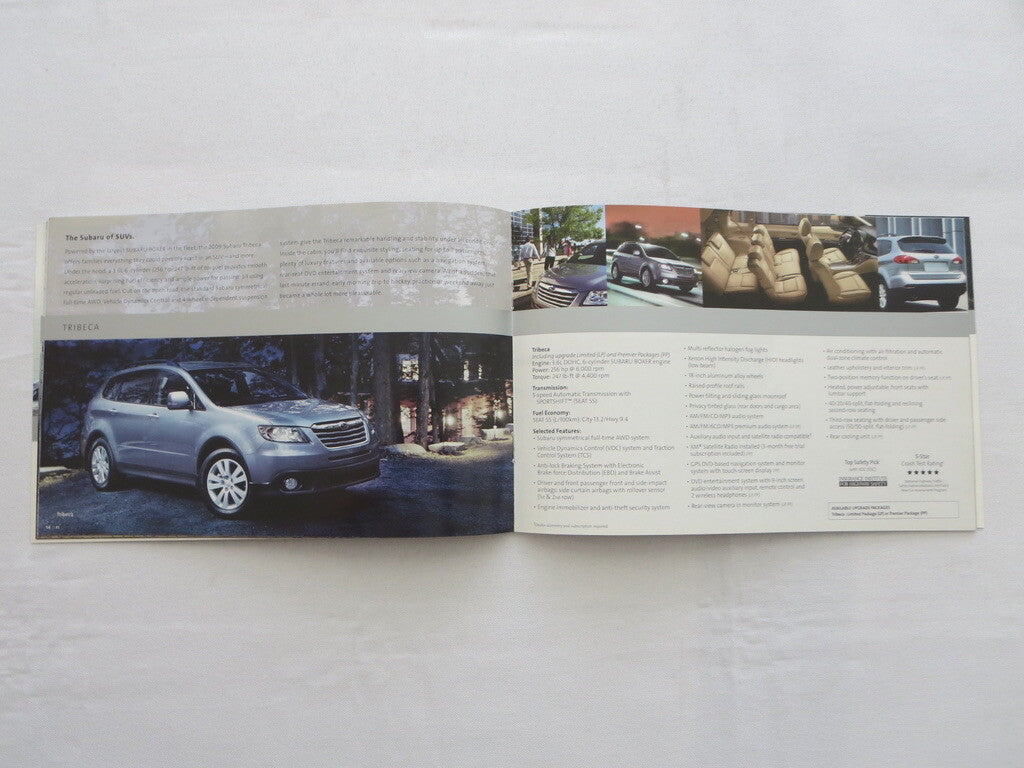 2009 Subaru Sales Brochure Catalog Car Impreza WRX STI Legacy Forester +