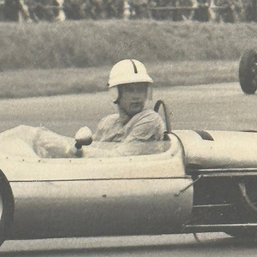 Vintage Racing Photograph Motorsport Magazine Unidentified Driver Print