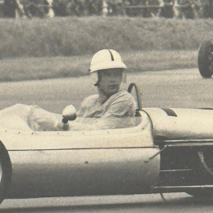 Vintage Racing Photograph Motorsport Magazine Unidentified Driver Print