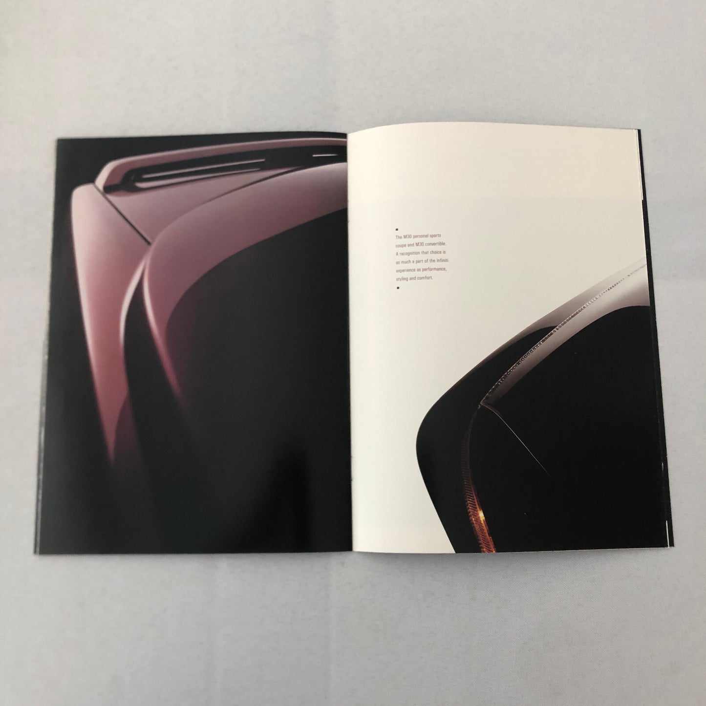 Infiniti Car Sales Brochure Catalog 1988 1989 Q45 M30 Coupe Convertible