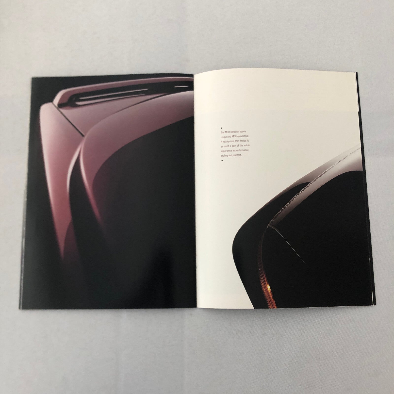 Infiniti Car Sales Brochure Catalog 1988 1989 Q45 M30 Coupe Convertible