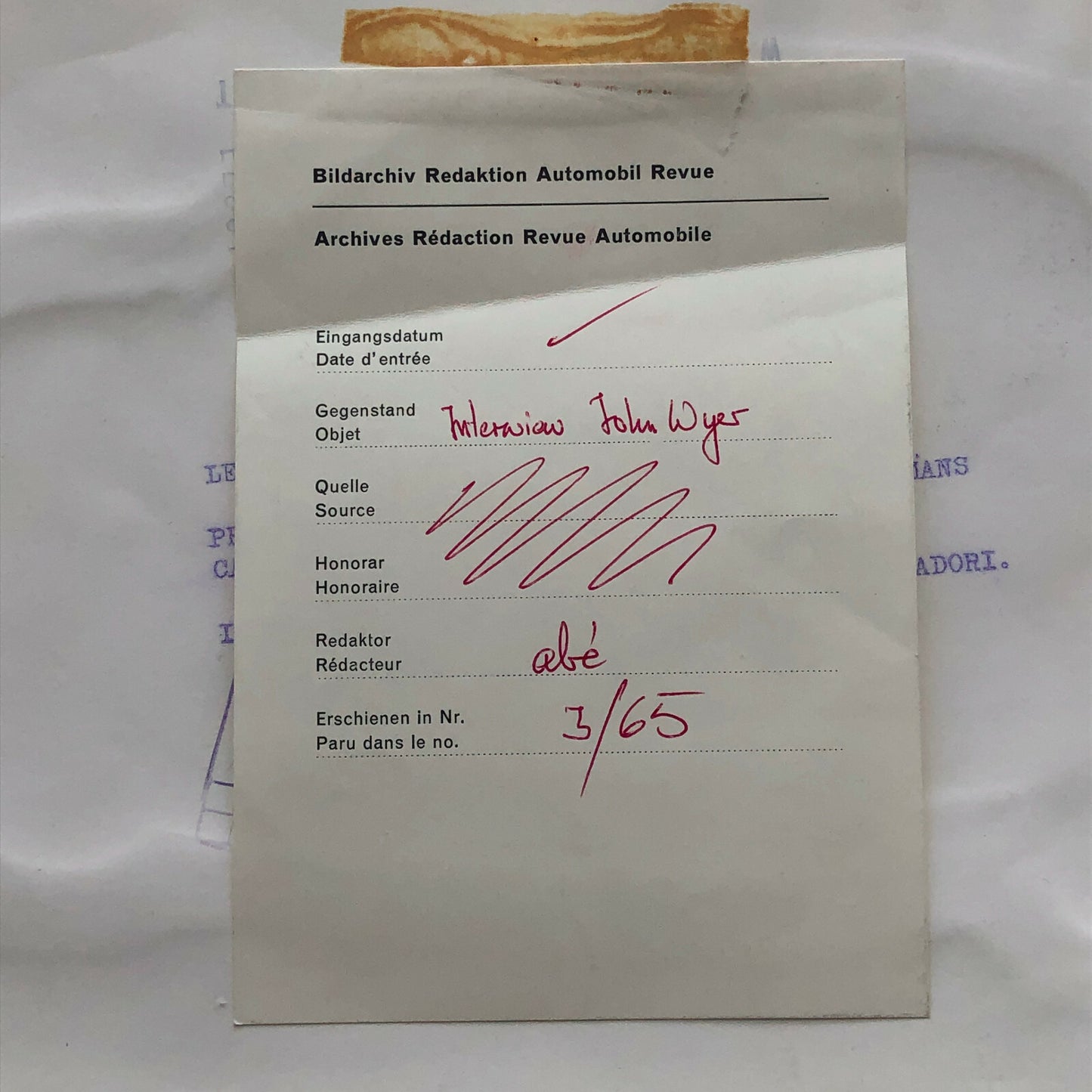 Vintage 1964 Ford GT40 LeMans Racing Press Photo Photograph Publifoto