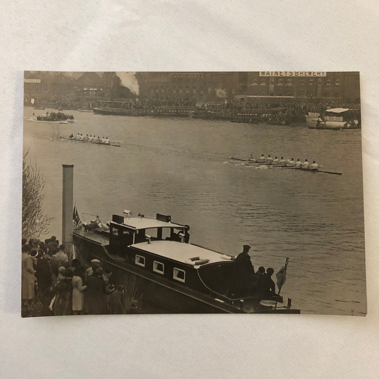 Vintage Press Photo Photograph Cambridge Oxford Rowing Race Britan UK 1933 Rower