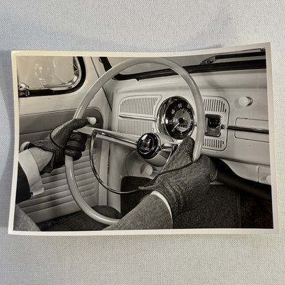 Vintage Volkswagen Beetle Interior VW Automobile Photo Photograph Print