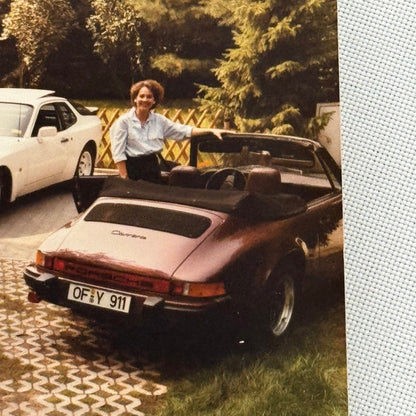 Vintage Porsche Car Photo Photograph Porsche 911 Carrera Convertible 944 928
