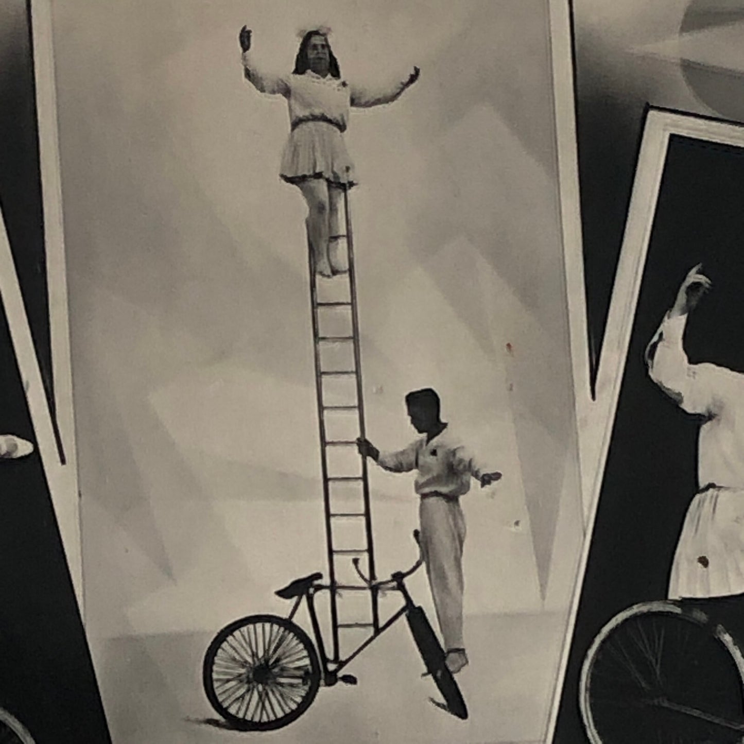 Circus Bicycle Balancing Act The Solas Photo Photograph Vintage