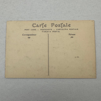 Vintage Zeppelin Airship Dirigible Postcard Post Card French Republique Military