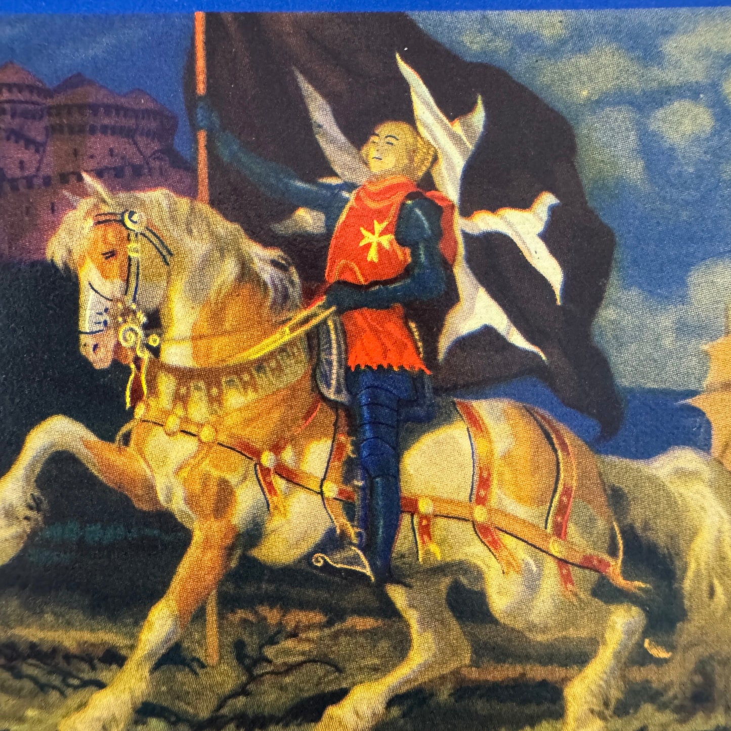 Vintage Travel Label Grand Hotel Montecatini Terme Croce di Malta Italy Italian