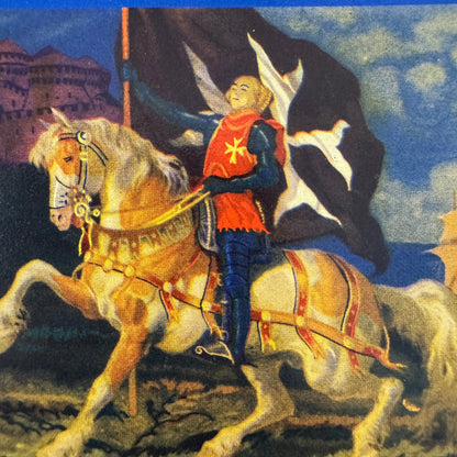 Vintage Travel Label Grand Hotel Montecatini Terme Croce di Malta Italy Italian