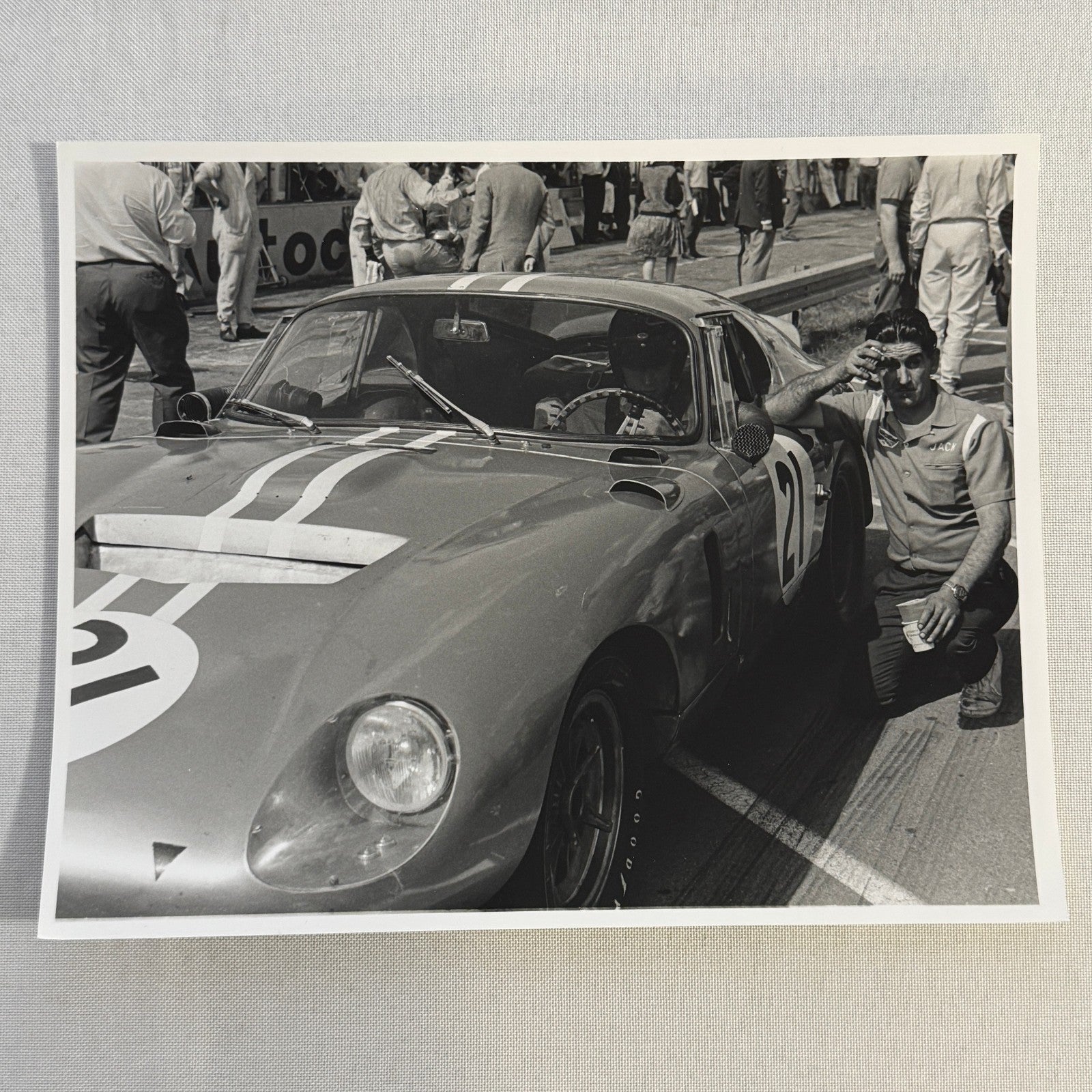 Vintage Racing Photo Photograph Dan Gurney Goodwood Cobra Daytona Modern Print