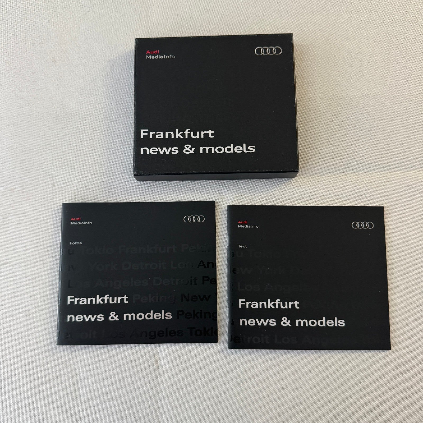 2009 Audi Factory Press Kit Photo CD Brochure Audi R8 Spyder S5 Sportback