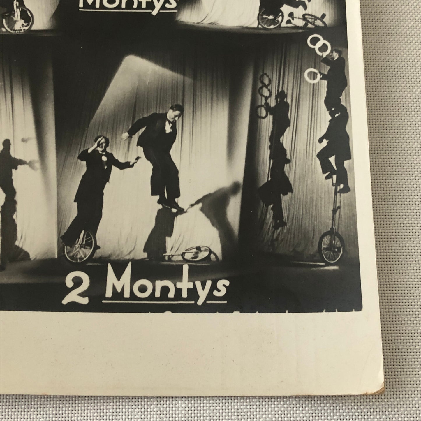 Circus Performers on Unicycle Juggling Comedy Photo Photograph 2 Montys