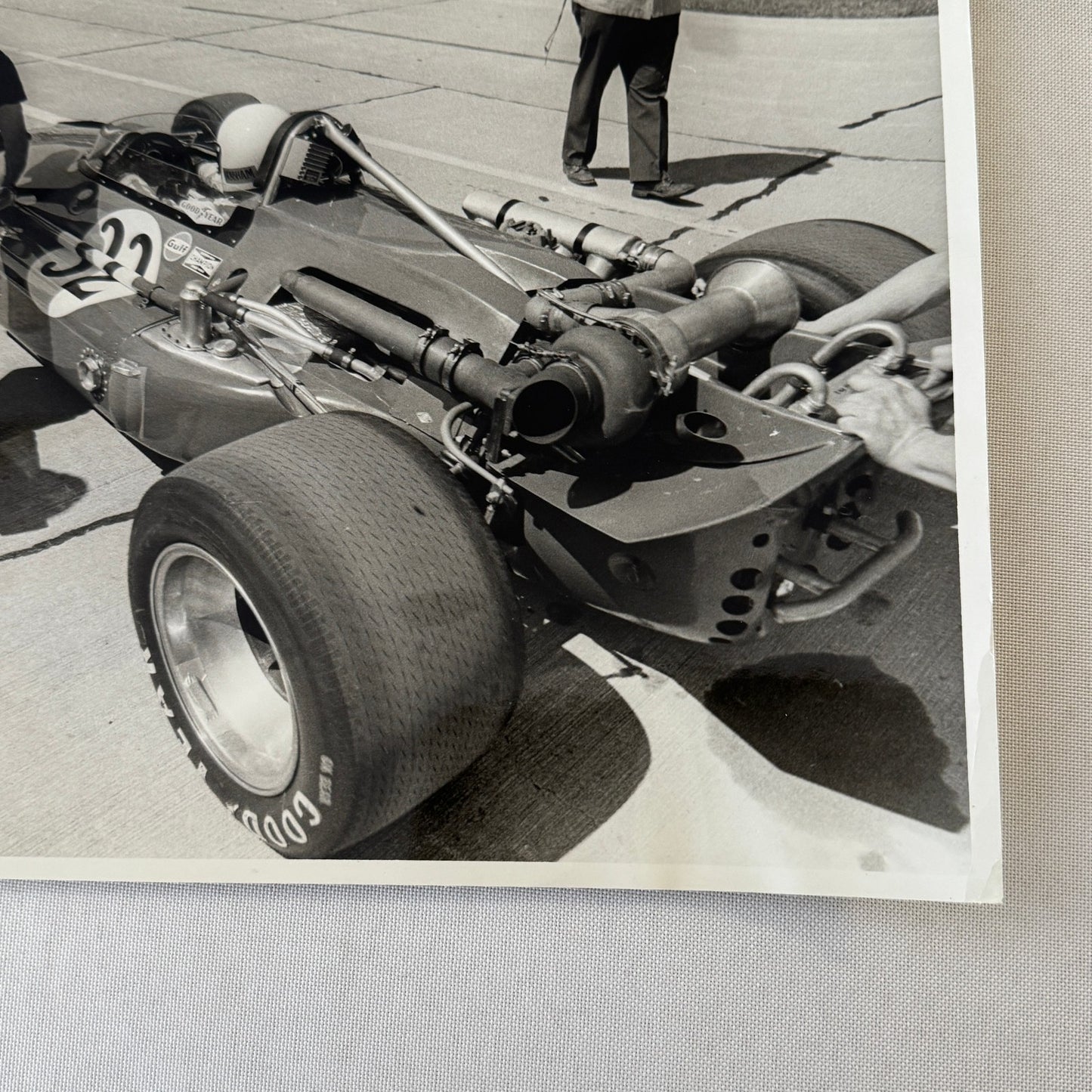 Vintage Racing Car Photo Photograph Print