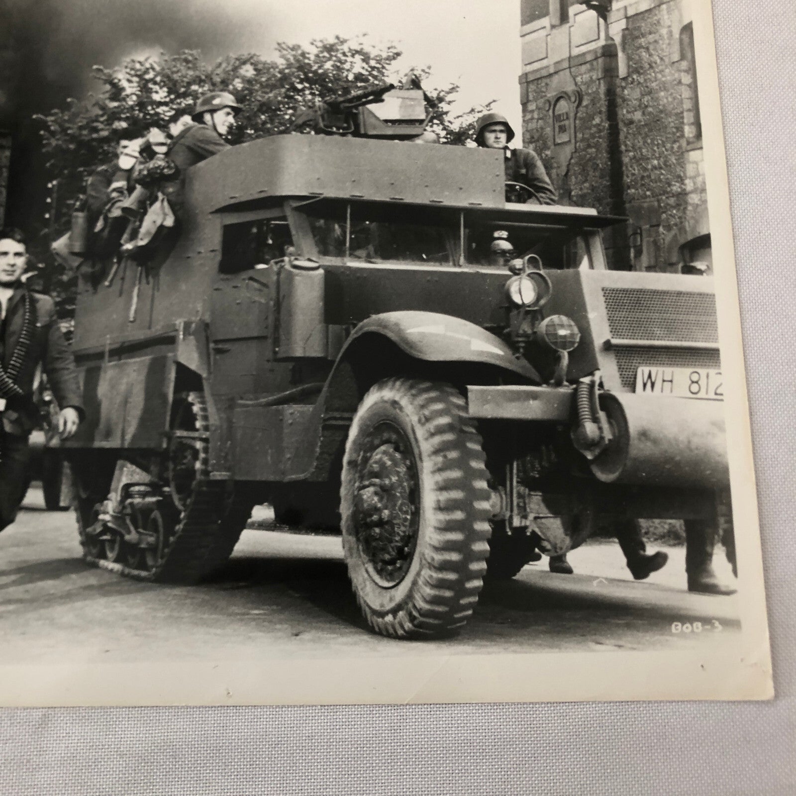 Vintage Movie Still Photo Photograph Print Military Army Truck Soldiers