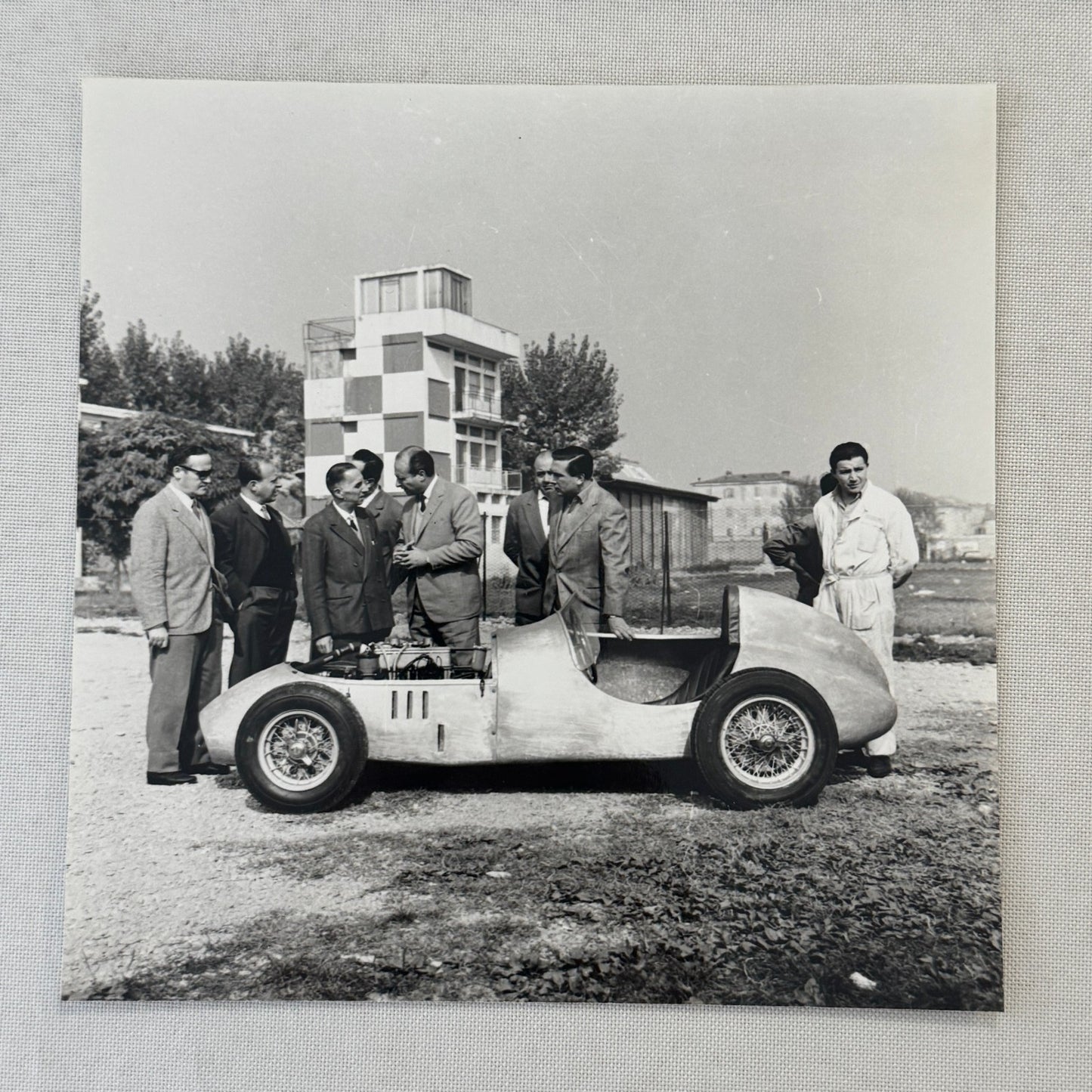 Juan Manuel Fangio Vittorio Stanguellini 1960 Car Racing Photo Modern Print