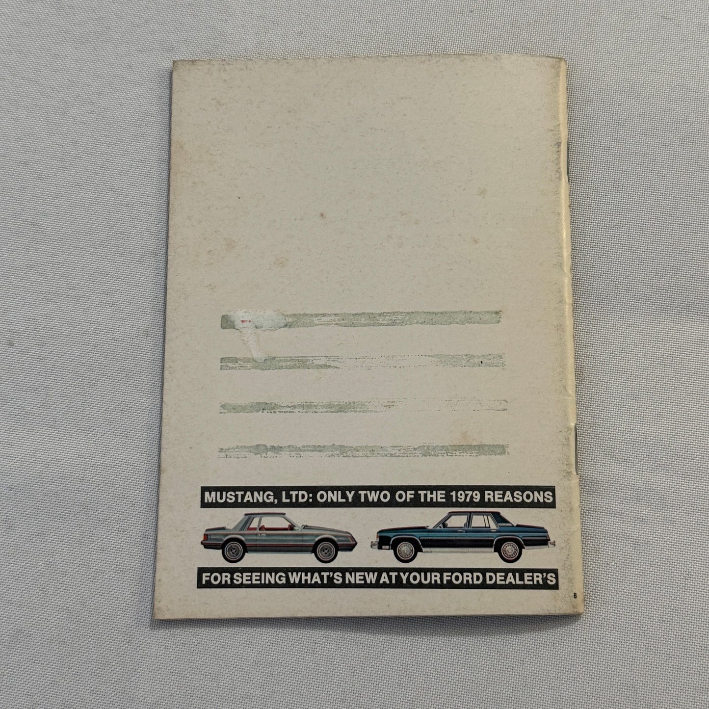 1979 Ford Car Brochure Magazine Ford Pinto LTD Thunderbird Mustang Granada