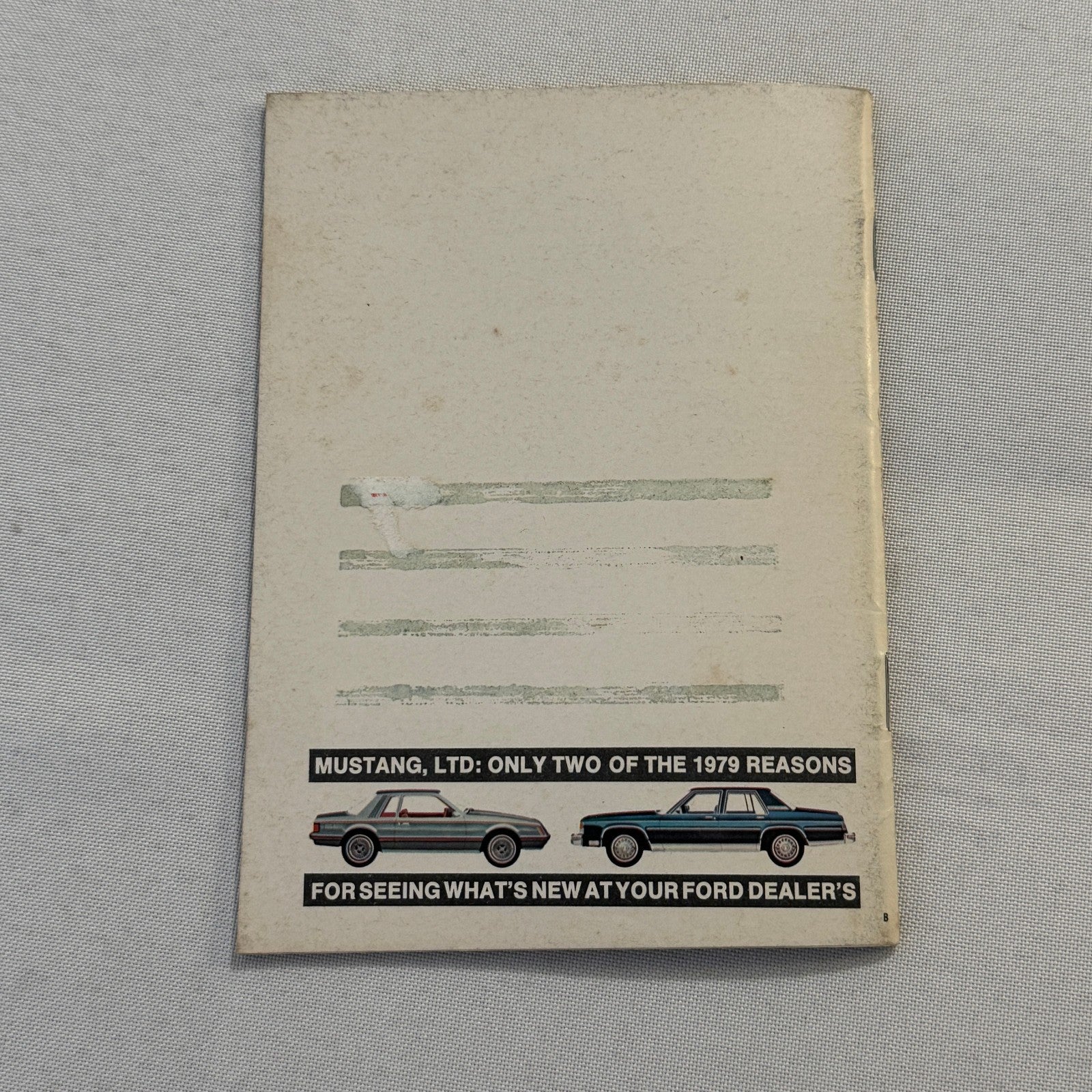 1979 Ford Car Brochure Magazine Ford Pinto LTD Thunderbird Mustang Granada