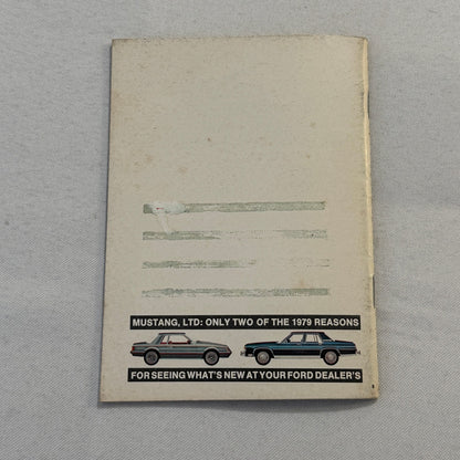 1979 Ford Car Brochure Magazine Ford Pinto LTD Thunderbird Mustang Granada