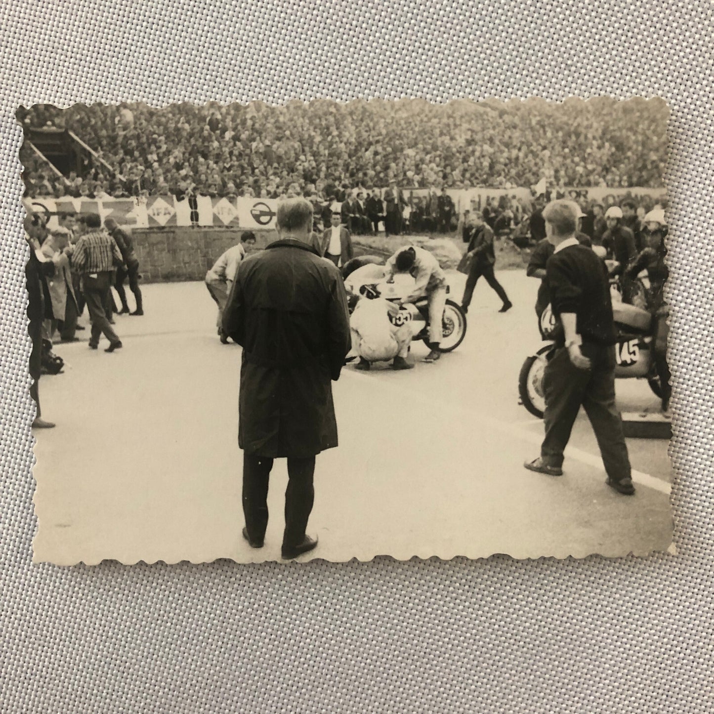 Vintage Motorcycle Racing Photo photograph Snapshot  Germany
