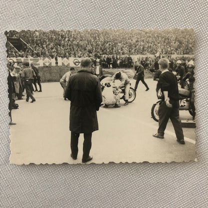 Vintage Motorcycle Racing Photo photograph Snapshot  Germany