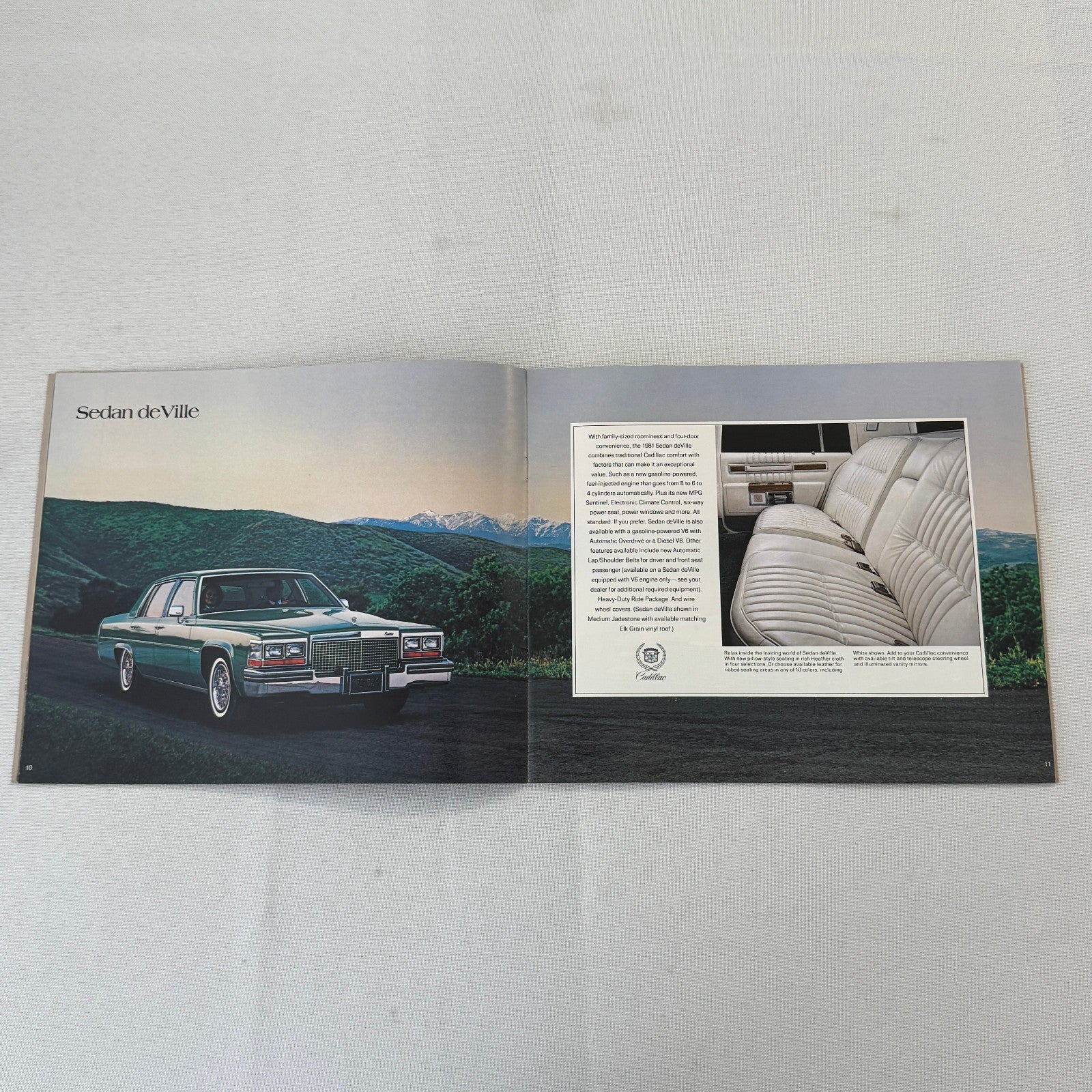 1981 Cadillac Car Sales Brochure Catalog Coupe DeVille Eldorado Seville Brougham