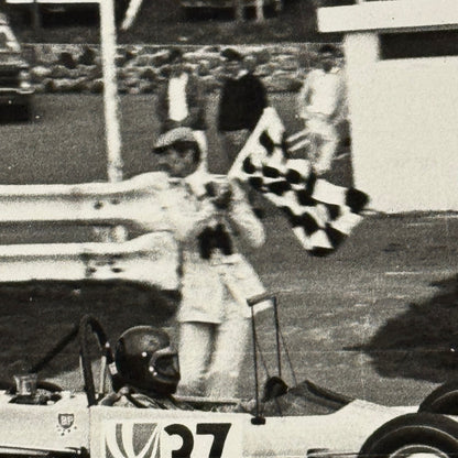 Vintage Car Racing Photo Photograph Print