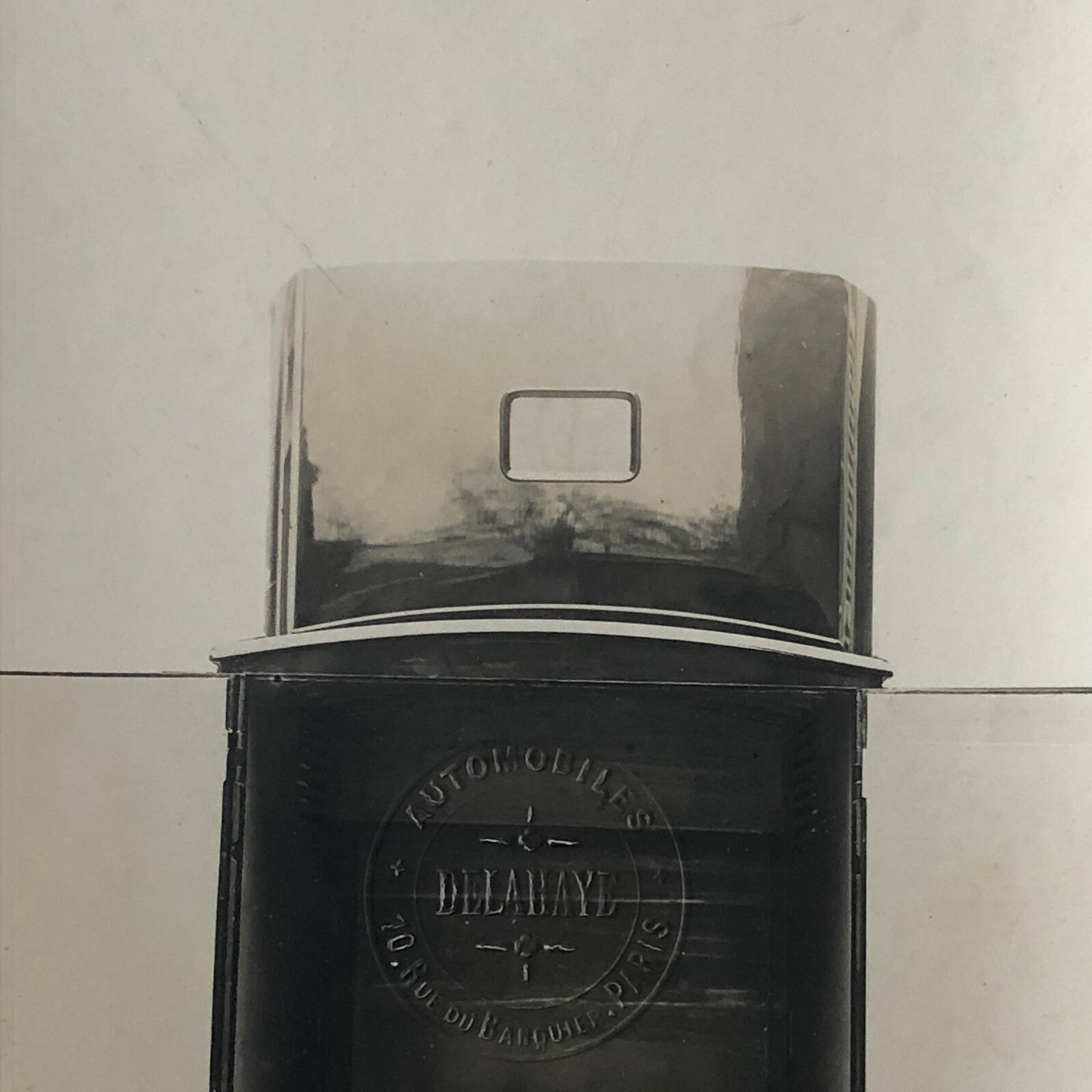 Antique Delahaye Truck Van Photo Photograph with Company Embossed Stamp Vintage 
