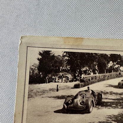 Vintage Italian Postcard Post Card Coppa Acerbo Racing Race Car 1951 Postmark