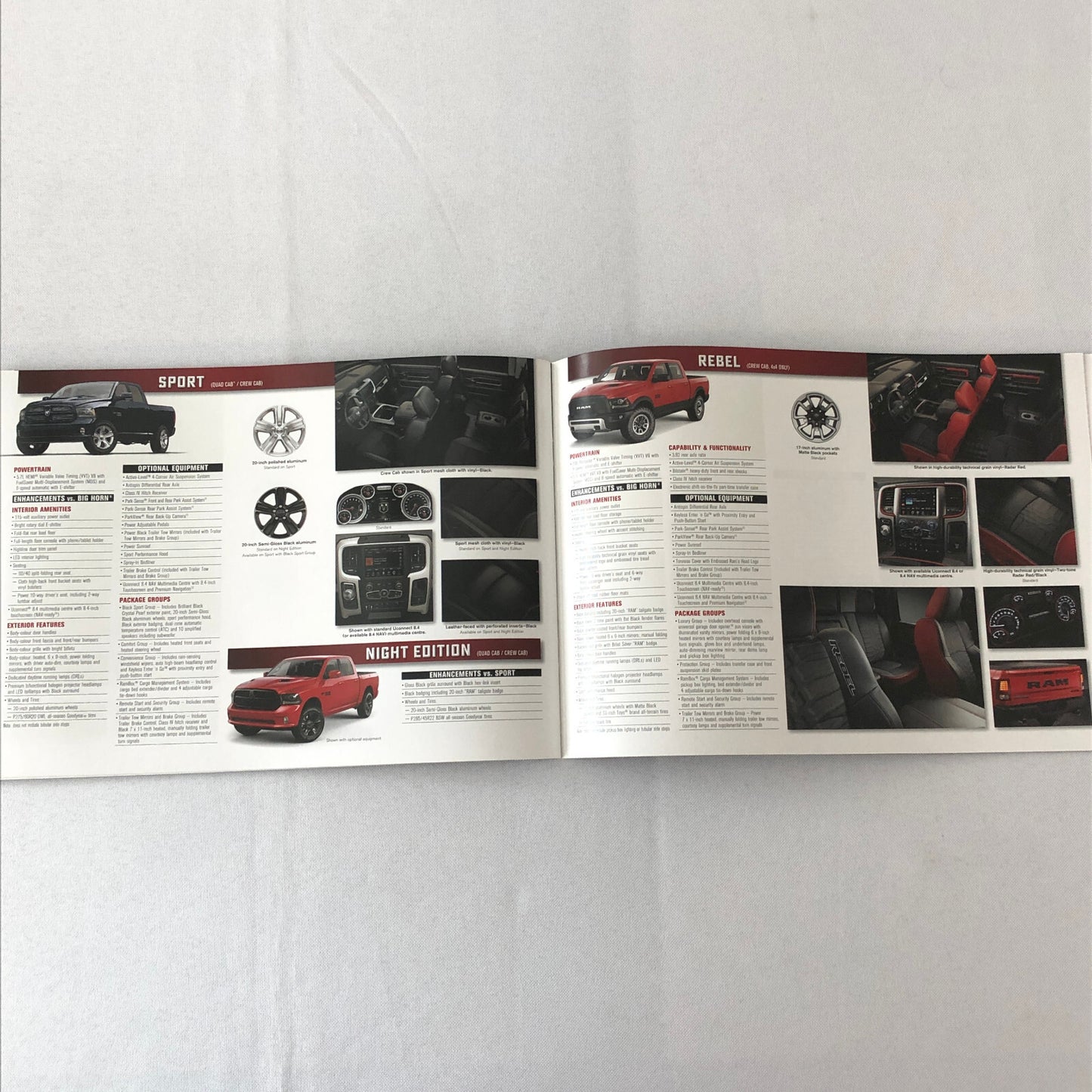 2017 Dodge Ram 1500 Pickup Sales Brochure Catalog Outdoorsman Laramie Sport +