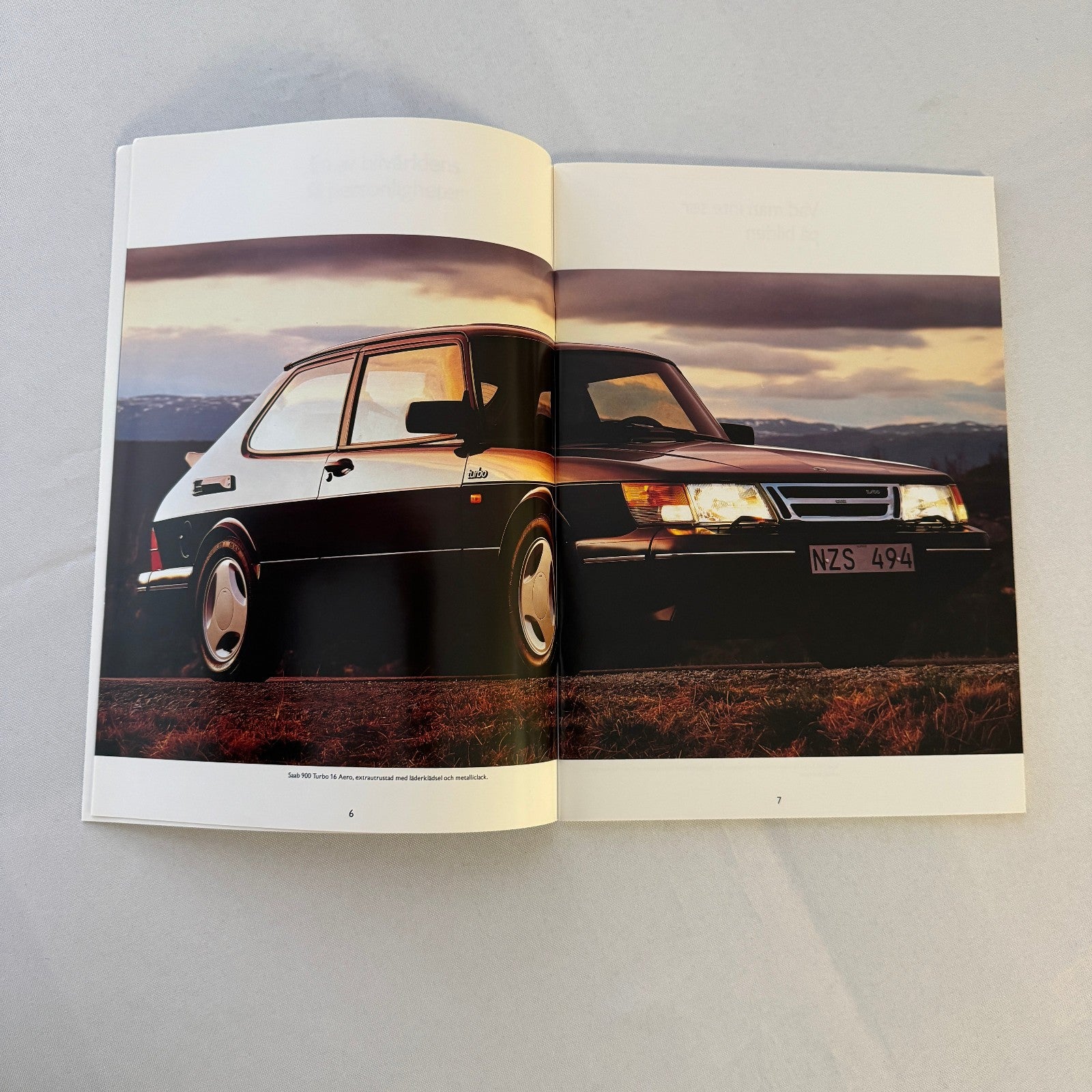 1990 Saab 900 Car Sales Brochure Catalog Saab 900 Cabriolet Turbo Aero SWEDISH