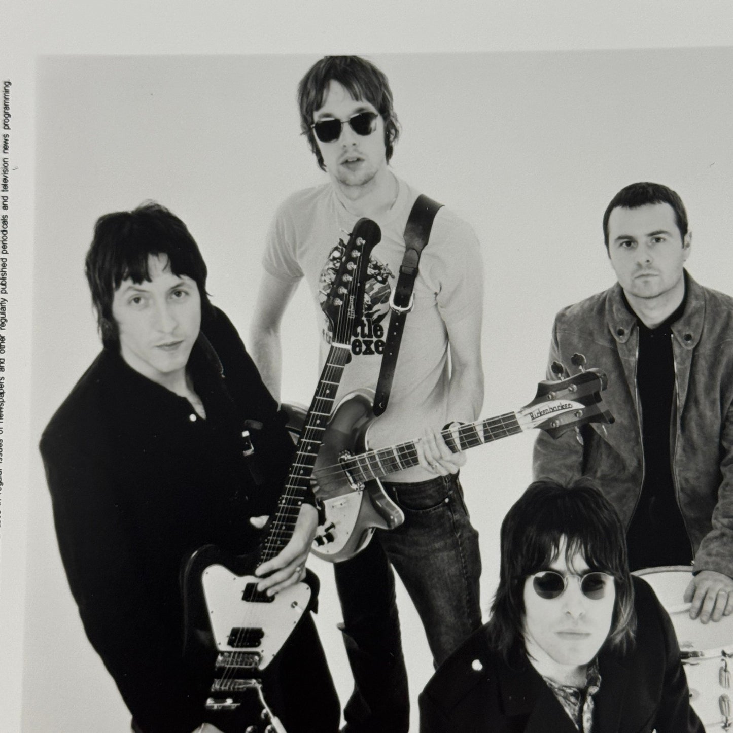 Oasis Publicity Press Photo Photograph Liam Gallagher Noel Gallagher 2000