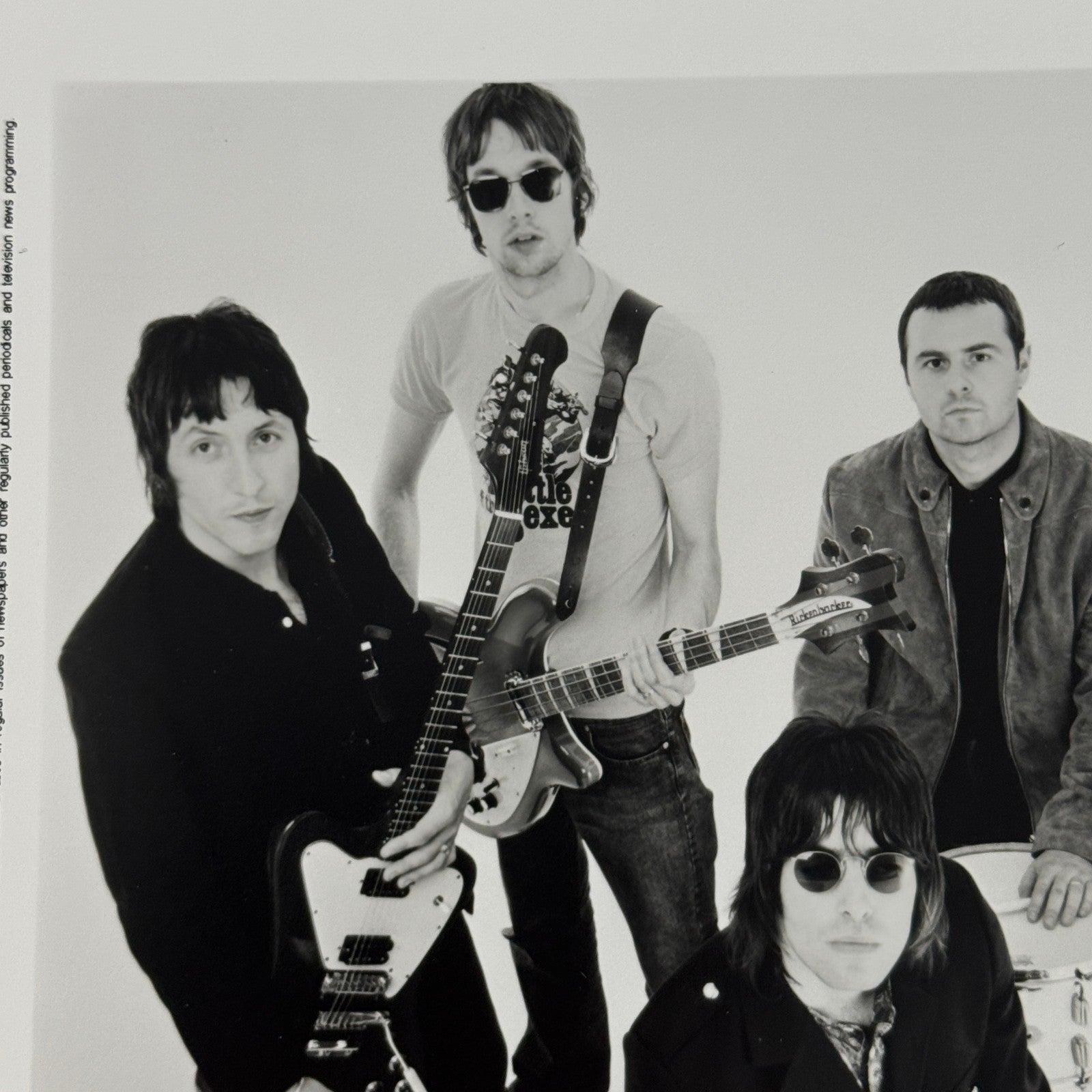 Oasis Publicity Press Photo Photograph Liam Gallagher Noel Gallagher 2000