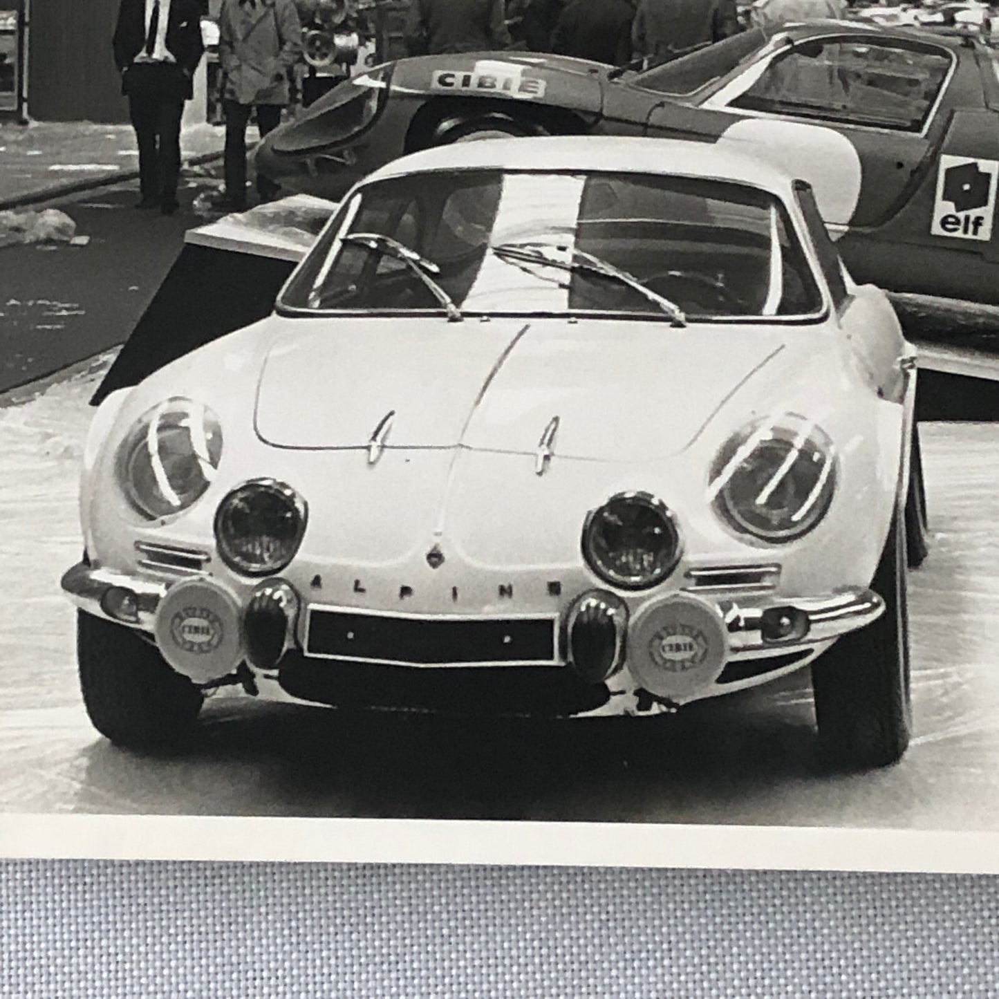 Vintage Renault Alpine Racing Car Photo Photograph Print Auto Show Display 