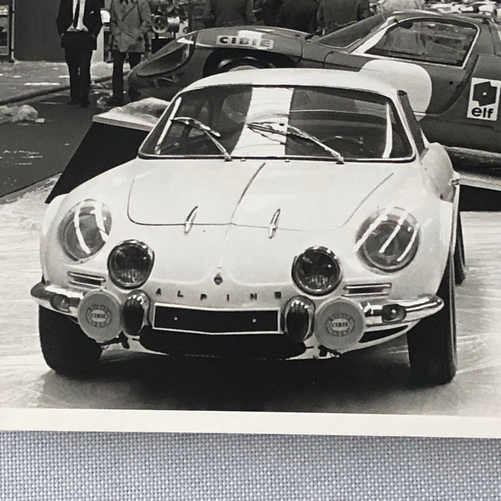 Vintage Renault Alpine Racing Car Photo Photograph Print Auto Show Display 