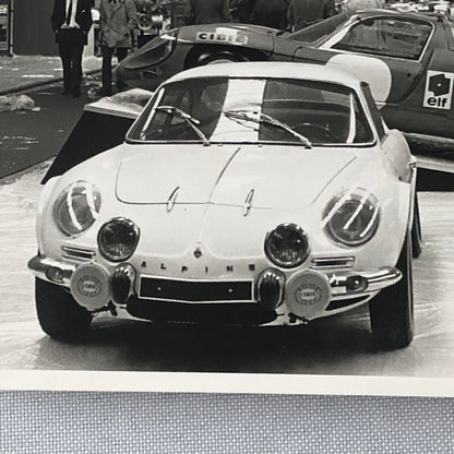 Vintage Renault Alpine Racing Car Photo Photograph Print Auto Show Display 
