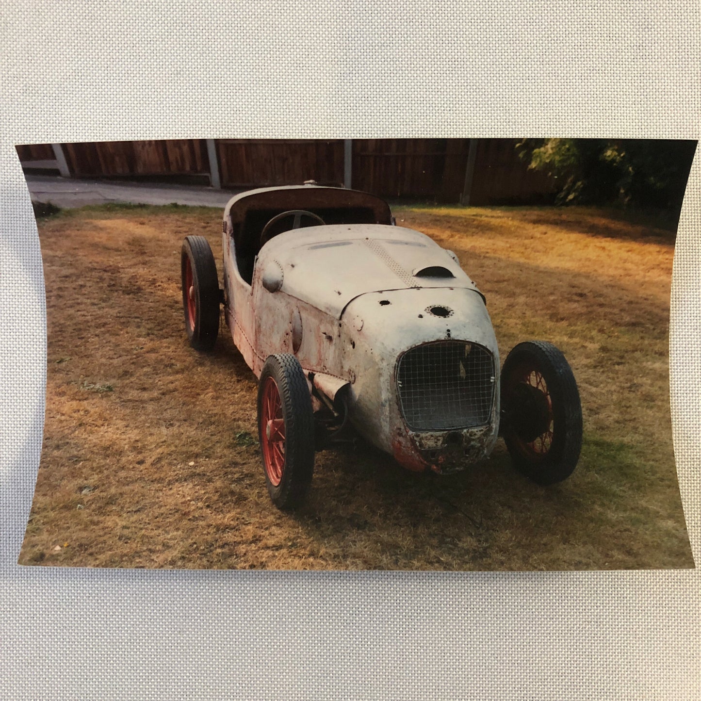 Vintage Austin Seven Special Car Barn Find Photo Photograph Lot of 3