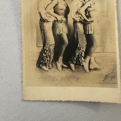 Circus Rollerskating Roller Skate Circus Act Photo Photograph Postcard Vintage