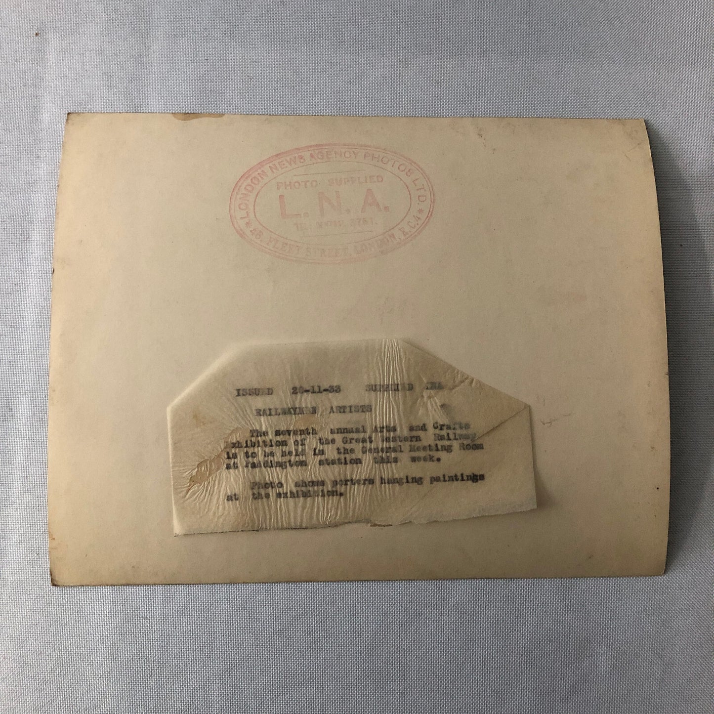 Vintage Press Photo Photograph Great Western Railway Art Painting Exhibit 1933