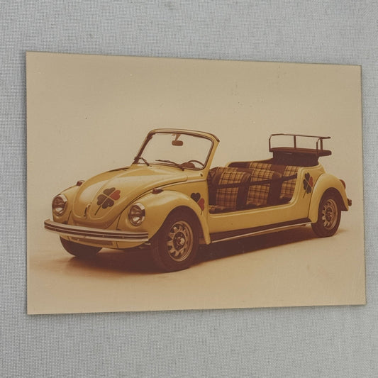 Vintage Volkswagen Beetle Extended Custom Convertible Photo Photograph 1977