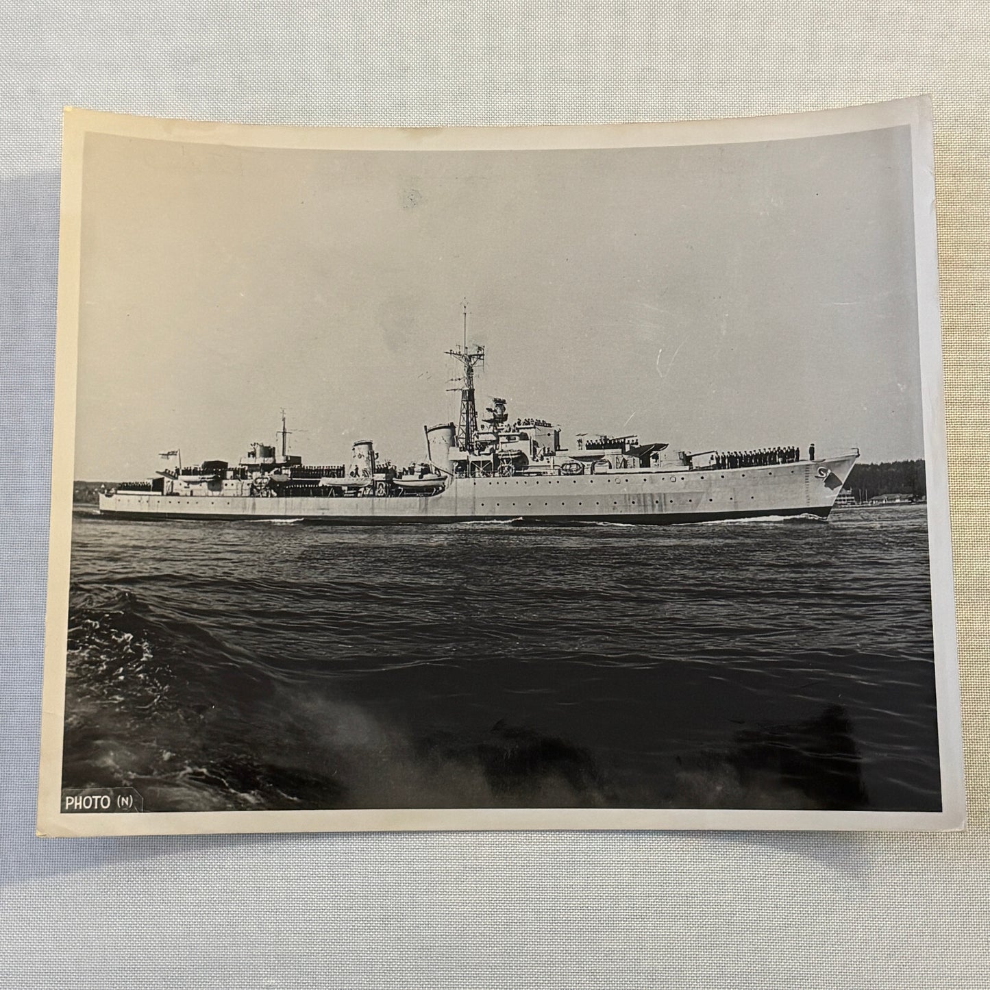 Royal Canadian Navy Military Ship Photo Photograph Vintage Destroyer Haida