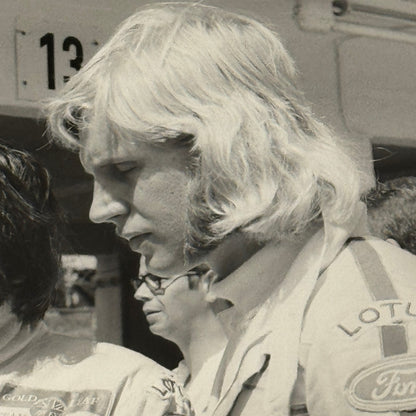 Vintage Racing Photo 1971 German Grand Prix Emerson Fittipaldi Reine Wisell