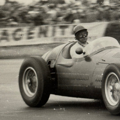 Vintage Racing Photo Photograph 1954 British Grand Prix Maserati 250F Wharton