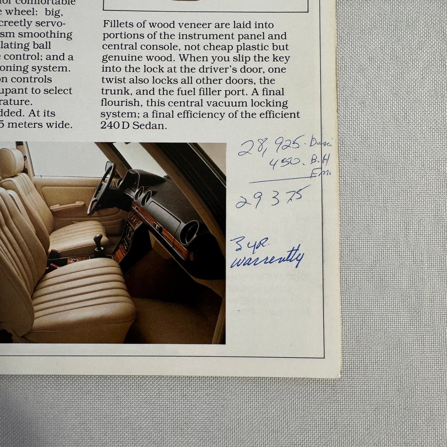 1983 Mercedes Benz Brochure Catalog 300D 380 SEC 380 SL 380 SEL 300SD 300CD TD